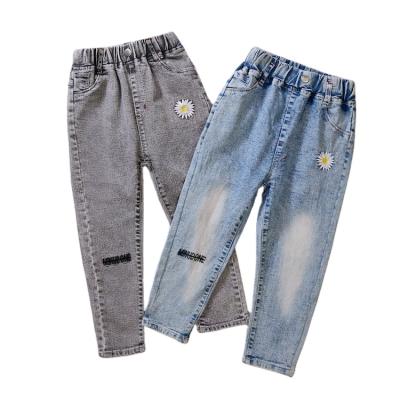 China Fashion Breathable 4-13 Years Clothes Classic Kids Babies Jeans Casual Long Pants for sale