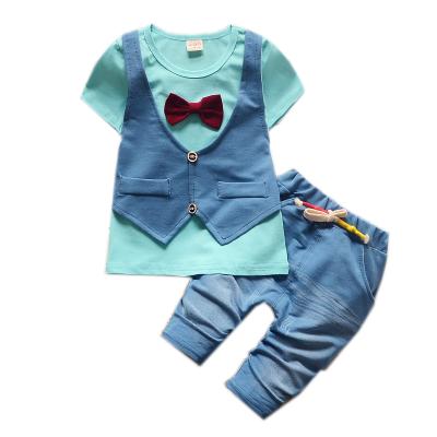 China 1-4 Years Casual Cotton Summer Children Clothing Boy Suits Kids Teams Baby Boy Clothing Sets for sale