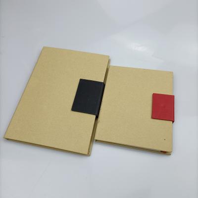 China Best Selling Loose Hardcover Book Notepad With Kraft Paper Bag Magnetic Snap Type Paper Notebook With Ballpoint Pen for sale