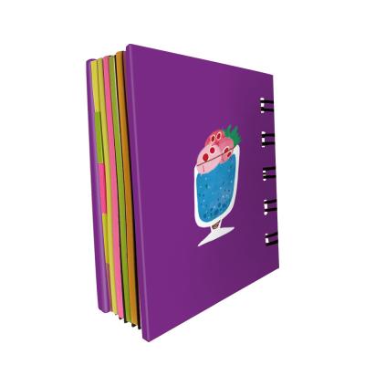 China MOQ self adhesive samll wholesale custom logo printing spiral notebook girl promotion pages color memo sticky notes for sale