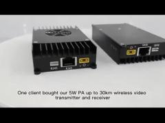 100km COFDM UAV Video Transmitter With 5W Amplifier