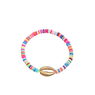 China CLASSIC Hot Selling Colorful Bead Bohemian Style Polymer Clay Colorful Bracelet For Girls for sale