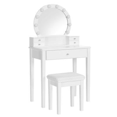 China (Other) latest chandelier adjustable white dressing table with lights low price vintage dressing table with mirror for sale