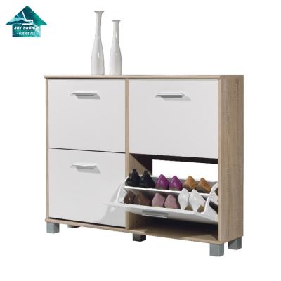 China Modern Design Adjustable Home Furniture Wooden Shoe Cabinet Rack (Other) With Four Doors for sale