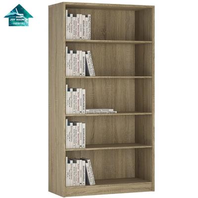 China Simple design 5 tier wooden modern wooden bookshelf for office room bookcase for sale