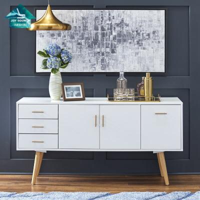 China Legs Side Cabinet Hotel Office Sideboard Solid Wood Nordic Home Cabinet (Other) Best Quality Adjustable Sideboard for sale