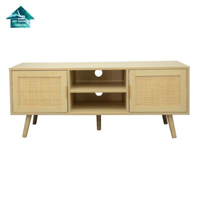 China (Size) New Latest 2 Drawers Or Doors Adjustable Rattan TV Rack Cabinets Of Design for sale