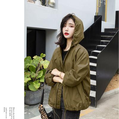 China Anti-wrinkle 2021 women's anorak fashion news short Korean version of the hoodie women's loose comfortable jacket for sale