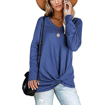 China Sustainable Wholesale Cotton Women's Main Crop Equipment Crewneck Sweatshirt Women's T-shirts 2022 Women Tops for sale