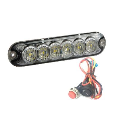 China Many Kinds 6 Super Bright Mini 18W LED Strobe Turn Signal Light Ultrathin Led Turn Signal Led Light For Truck for sale