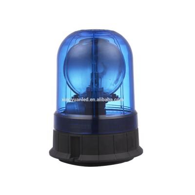 China ABS+PC Lens Amber Blue 55W Halogen Warning Strobe Light Rotating Safety LED Beacon Light for sale