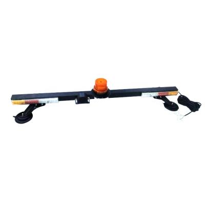 China Aluminum Heavy Duty LED Mining Safety Light Bar 12v Mine Light Bar 1.2m Warning Lights With Flipping Horn for sale