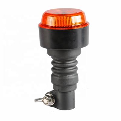 China Flashing Safety 12-24V Warning Rotating Warning Lights Forklift Vehicles Emergency Safety Beacon Strobe Warning LED Lights DIN Pole for sale