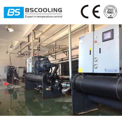 China Industrial water cooled chiller system with environmental friendly refrigerant R407C for sale