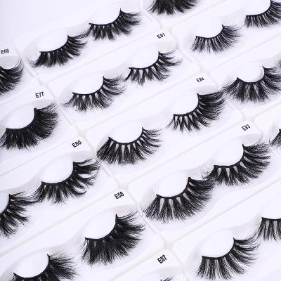 China Real 5d 3d 25mm thick high quality private label mink eyelash fluffy seller for sale