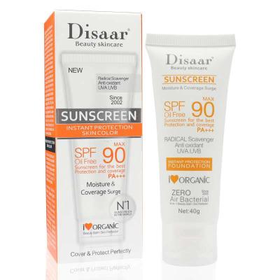 China Sunscreen SPF 90 Sunblock Sun Screen Moisturizer Whitening Organic Sunscreen Cream for sale