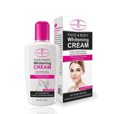 China Skin Revitalizer Women Body Cream For Skin Dark Whitening Body Brightening Lotion Whitening Private Parts 120ml Formula Armpit Cream Whitener for sale