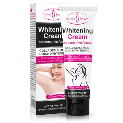 China Skin Revitalizer Armpit Whitening Natural Bleaching Intimate Body Cream Legs Knees Private Parts Formula Armpit Whitener Cream for sale