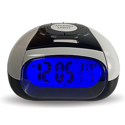 China LUMINOVA Desktop Multifunctional Large Screen Talking Clock for sale