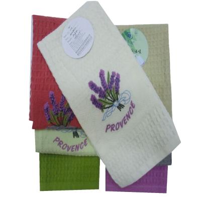 China Lavender Disposable Provence Embroidery Kitchen Towels Tourism Towel Wholesale Gifts for sale