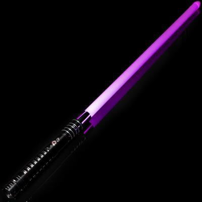 China Adult Sandblaster/Metal Grip Light Sabers RGB Infinite Color Timing/Lightning-on-clash Changing Soft Swing Saber Sword Light Toys Gift for Cosplay for sale