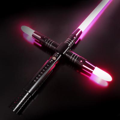 China Dueling Sandblaster/Stall Light/Lightning-on-Clash Sabers Smooth Swing 12 Colors Saber Upgrade 12 Sounds Metal Variable Saber Sword Handle For Cosplay for sale