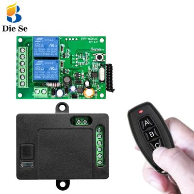 China Garage Door 433 Mhz Remote Switch 220v 2channel RF Remote Control Switch ON OFF Switch Wireless Relays for sale