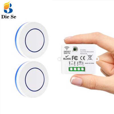 China Garage Door Channel 315MHz/433MHz 220V 10A 1CH Wireless Relay Switch Receiver Key Fob Remote Control for sale