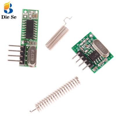 China LED Signal Light 433 MHz RF Receiver And Superheterodyne Transmitter Module For Wireless Remote Control Module Diy Kit 433Mhz for sale