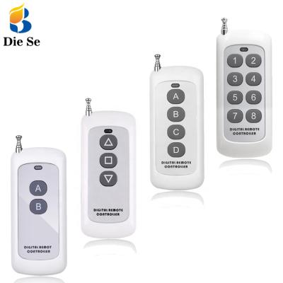 China Wireless Garage Door 8CH 433 MHz RF Remote Control Switch EV1527 Learning Code Controller For Garage Door Door Light Long Range Transmitter for sale