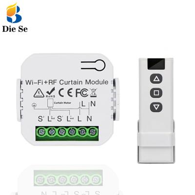 China WiFi RF Smart Curtain Module Switch For Shutter Electric Motor Roller Tuya Wireless Remote Control Work With Alexa Google Home 45*45*20mm for sale