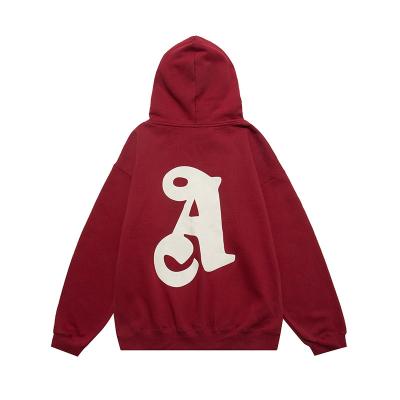 China Custom Heavy Thick Oversized Single Pullover Hoodies Anti-Wrinkle Cotton Foam Breath Print White Bulk Oversized Hoodies for sale