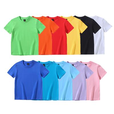 China hot sale Anti-wrinkle custom printing 200gsm combed 100% cotton short sleeve t-shirt for kids for sale