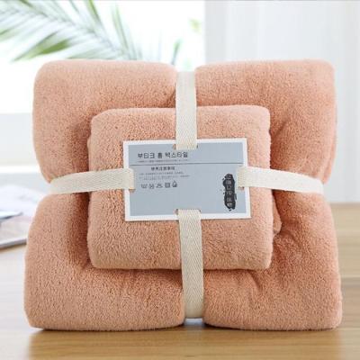 China Child-Proof China Supplier Directly Hot sell Lovely Hotel Spa Towels microfiber baby Towel used for Bathroom 2 Piece Set bath towel gift set for sale