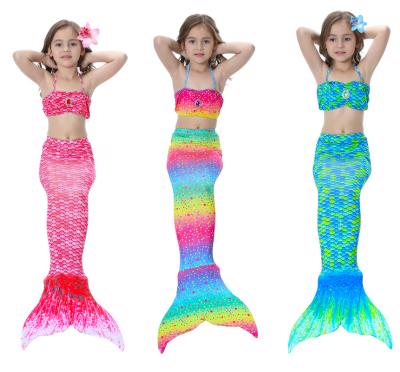 China Girls Mermaid Tail Swimsuit Children Princess Party Cosplay Mermaid Breathable Swimwear for sale