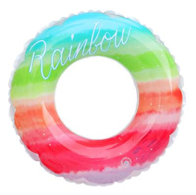 China Fashionable Summer Beach Outdoor Party Playing Ring Pool Float Inflatable Pool Float Decoration Swim Rafts for sale