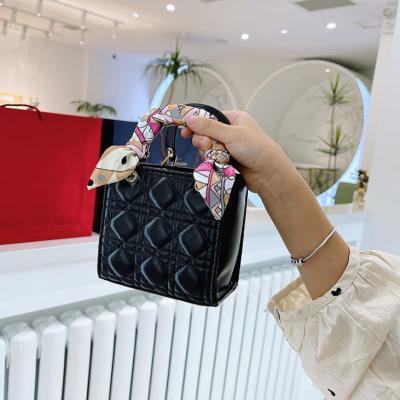 China Silk Messenger Bag Girl Small Jelly Coin Purse High Quality Children's Fashion Scarf Handbag Shoulder Bag for sale