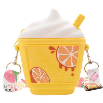 China High Quality Cartoon Ice Cream Kids Bag Cute Mini Silicone Bag Baby Mini Shoulder Bag for sale