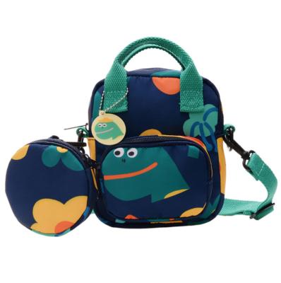 China High Quality Cute Cartoon Dinosaur Messenger Bag Girls Shoulder Bag With Mini Coin Purse for sale