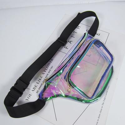 China Water Proof Cross - Holographic Body Sling Chest Bag PVC Clear Shoulder Bag Laser Waist Bag Women for sale