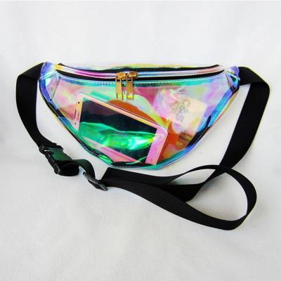 China Reflective Clear Water Proof Laser Shoulder Bag Chest Bag Women Pussy Pack Waist Bag 2020 for sale