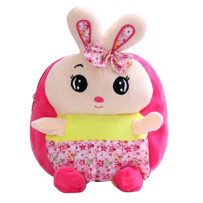 China New Rabbit Cartoon Waterproof Toddler Backpack Kids Mini Plush Bag for sale