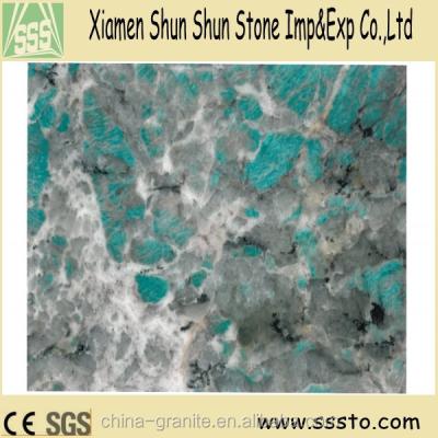 China Indoor And Outdoor Decoration Amazonite Granite Slabs for sale