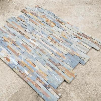 China Traditional Rusty Slate Stone Veneer Culture Stone For Wall Cladding for sale