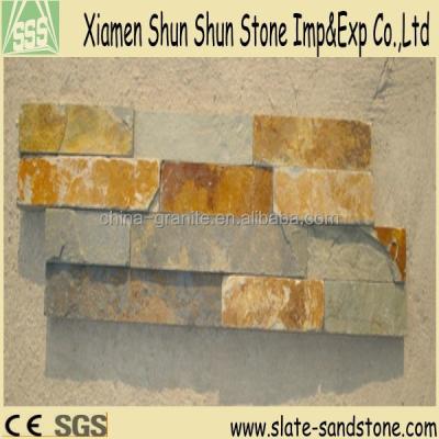 China Nature Feeling Natural Stone Slate For Exterior Wall Cladding Wall Panel for sale