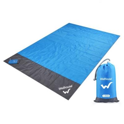 China Custom Hot Selling Waterproof Logo Outdoor Sand Beach Camping Free Blanket for sale