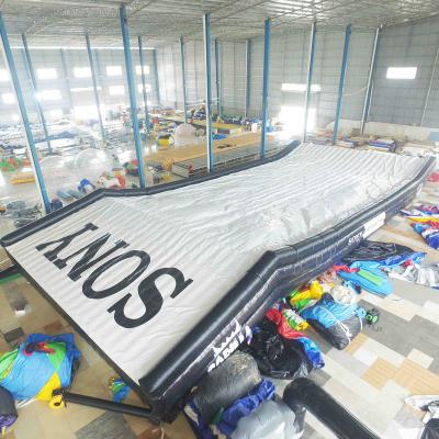 China Inflatable Nairbag Commercial Grade PVC Freefall Stunt Jump Landing Airbag With Extreme Platform Snow Freestyle Airbag for sale