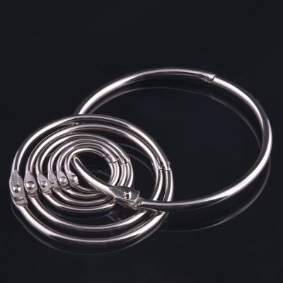 China Universal Hot Sale 30mm Metal Book Ring Top Quality Binding Rings for Card and Note for sale