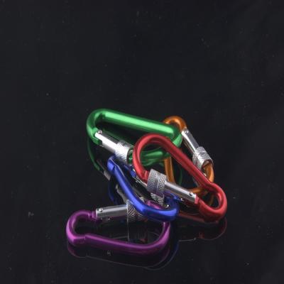 China Carabiner & Multicolor High Quality Lightweight Key Chain Swivel Carabiner With Lock for sale