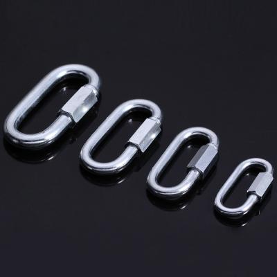 China Factory Quick Connect Ring Various Size Carabiner Lock Belt Carabiner High Quality U Buckle Wholesale Unisex Security for sale